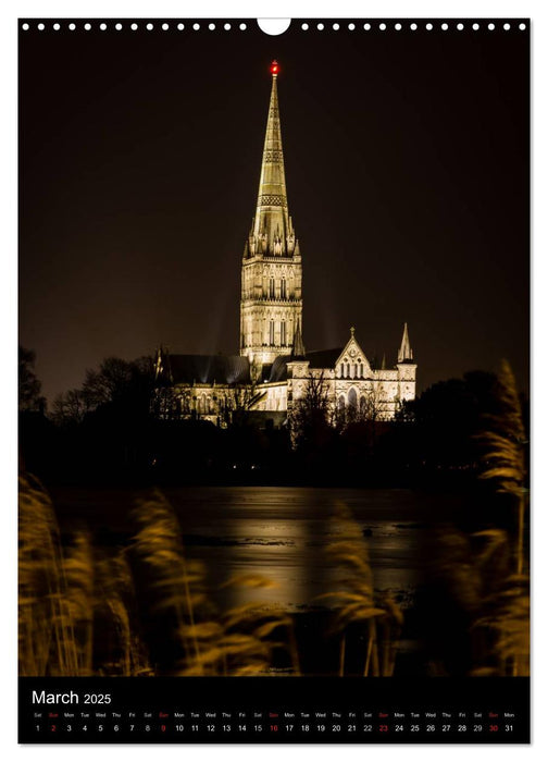 Views Of Salisbury Cathedral (CALVENDO Monthly Calendar 2025)