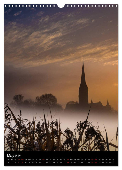 Views Of Salisbury Cathedral (CALVENDO Monthly Calendar 2025)