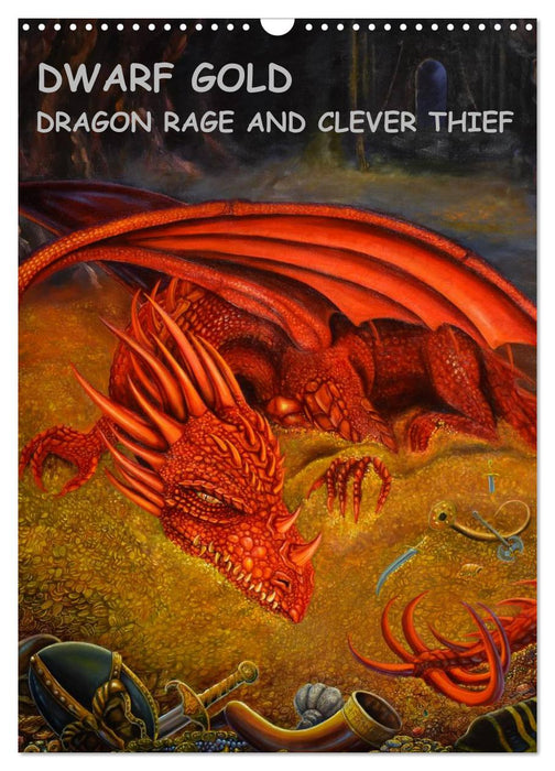 DWARF GOLD, DRAGON RAGE AND CLEVER THIEF (CALVENDO Monthly Calendar 2025)