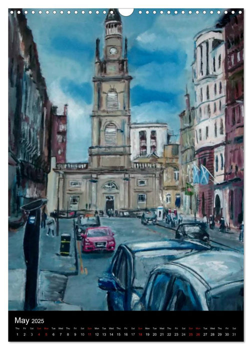 Glasgow in Oils (CALVENDO Monthly Calendar 2025)