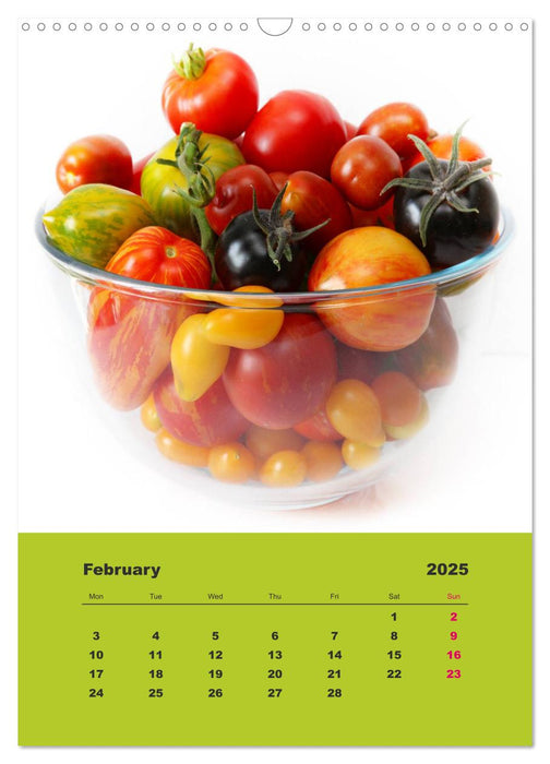 Organic Tomatoes (CALVENDO Monthly Calendar 2025)