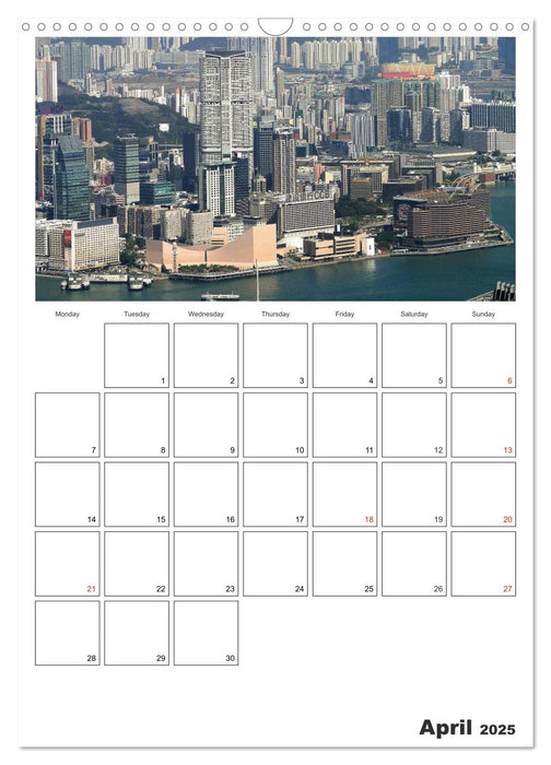 Hong Kong - Fragrant Harbour (CALVENDO Monthly Calendar 2025)