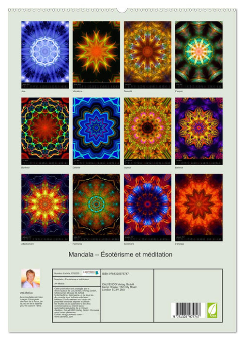 Mandala – Ésotérisme et méditation (CALVENDO Calendrier supérieur 2025)