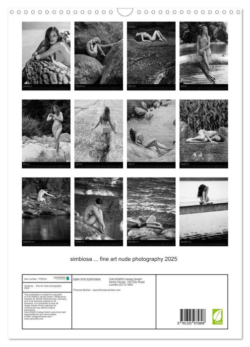 simbiosa ... fine art nude photography 2025 (CALVENDO Monthly Calendar 2025)