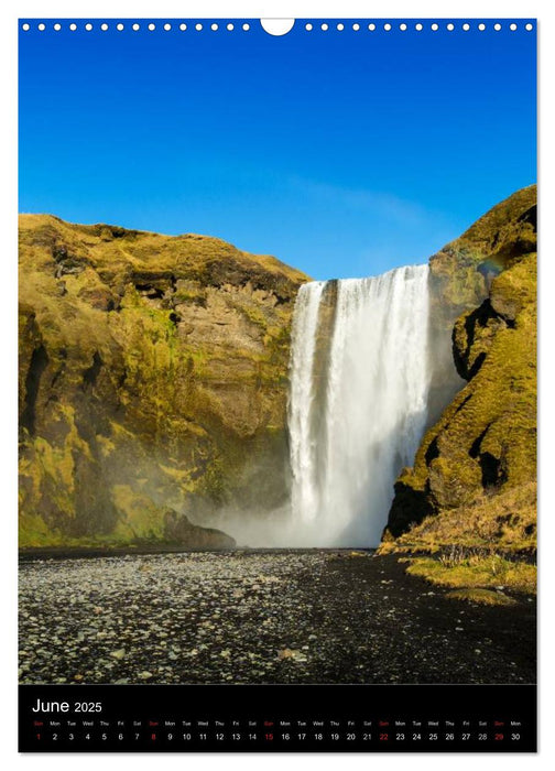 Iceland 63° 66° N (CALVENDO Monthly Calendar 2025)