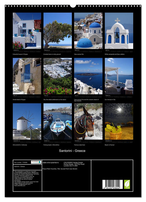 Santorini - Greece (CALVENDO Premium-Calendar 2025)