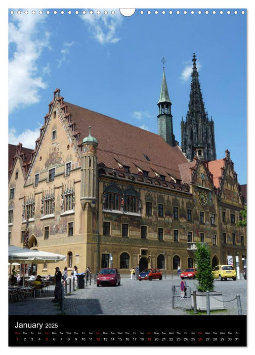 Ulm, City on the River Danube / UK-Version (CALVENDO Monthly Calendar 2025)