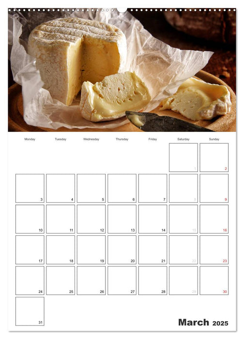 Delicious! Gourmet Food Calendar / UK-Version / Organizer (CALVENDO Premium-Calendar 2025)