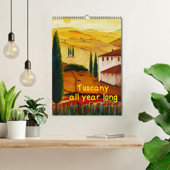 Tuscany all year long / UK-Version (CALVENDO Monthly Calendar 2025)