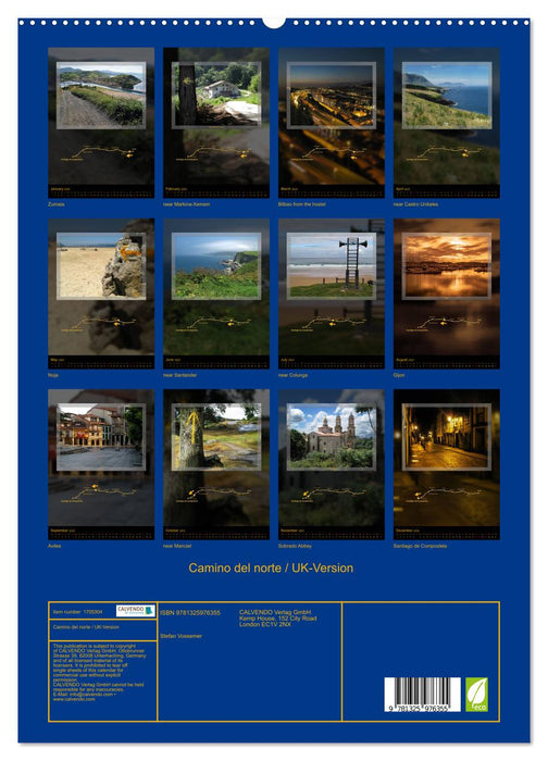 Camino del norte / UK-Version (CALVENDO Premium-Calendar 2025)