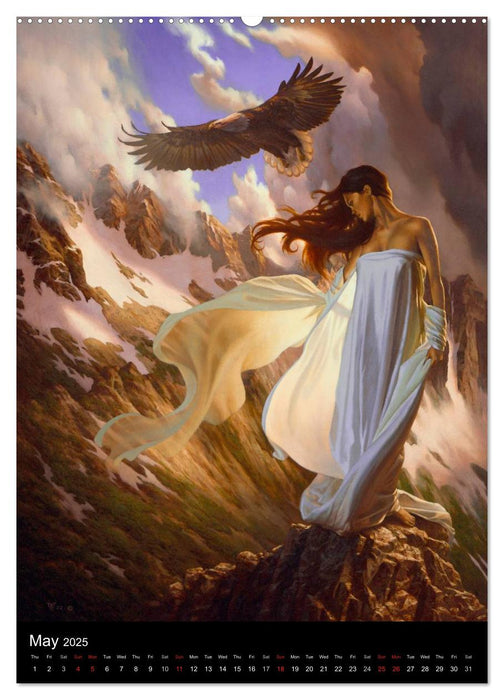 INNERSCAPES Fantasy Paintings by Christophe Vacher (CALVENDO Premium-Calendar 2025)