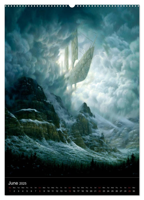 INNERSCAPES Fantasy Paintings by Christophe Vacher (CALVENDO Premium-Calendar 2025)