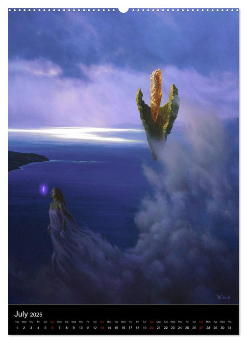 INNERSCAPES Fantasy Paintings by Christophe Vacher (CALVENDO Premium-Calendar 2025)