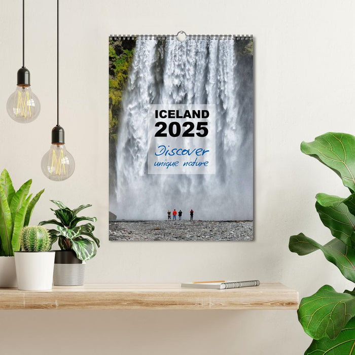 Iceland Calendar 2025 - Discover unique nature - UK Version (CALVENDO Monthly Calendar 2025)