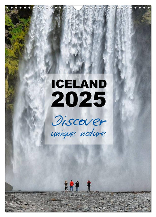 Iceland Calendar 2025 - Discover unique nature - UK Version (CALVENDO Monthly Calendar 2025)