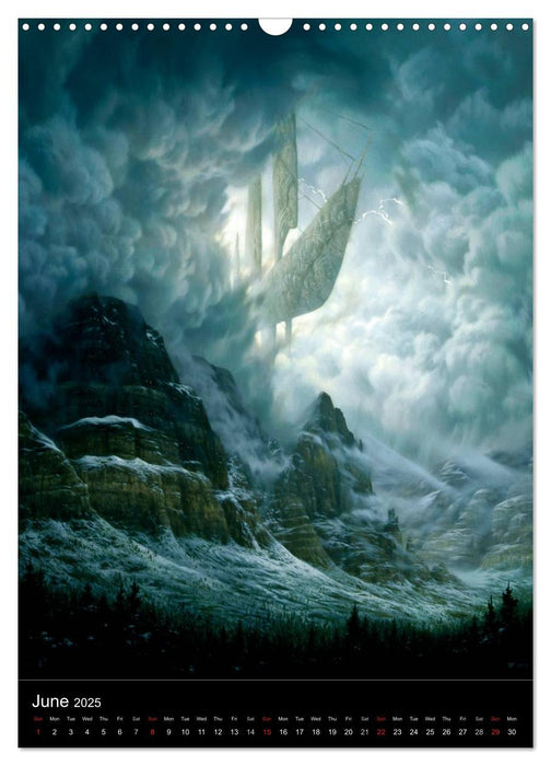 INNERSCAPES Fantasy Paintings by Christophe Vacher (CALVENDO Monthly Calendar 2025)