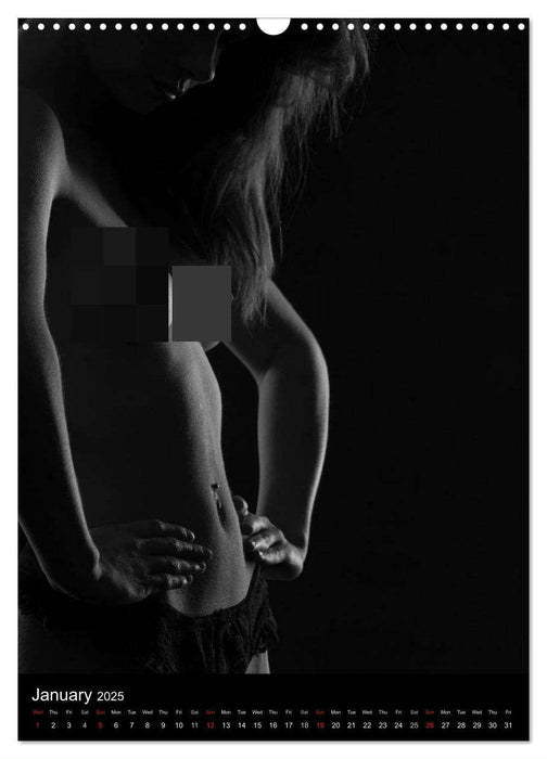 Erotic Silhouettes / UK-Version (CALVENDO Monthly Calendar 2025)