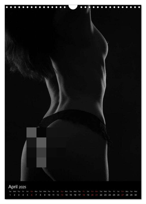 Erotic Silhouettes / UK-Version (CALVENDO Monthly Calendar 2025)