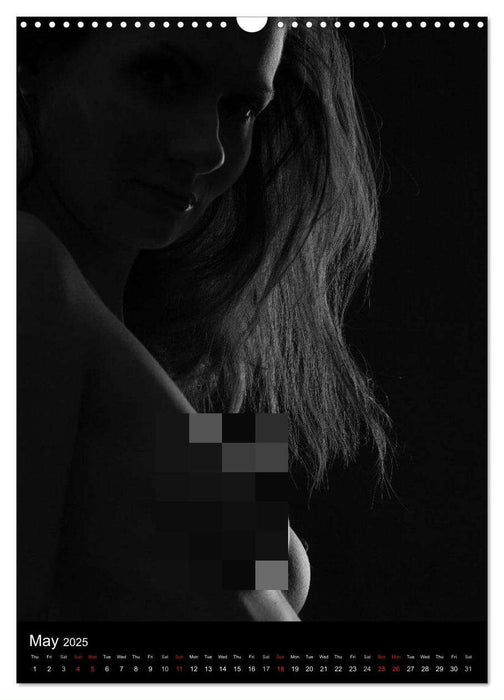 Erotic Silhouettes / UK-Version (CALVENDO Monthly Calendar 2025)