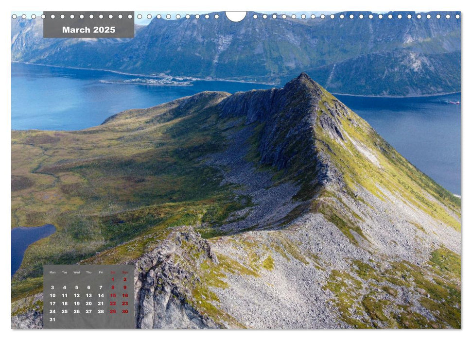 Bird's eye view of Norway (CALVENDO Monthly Calendar 2025)