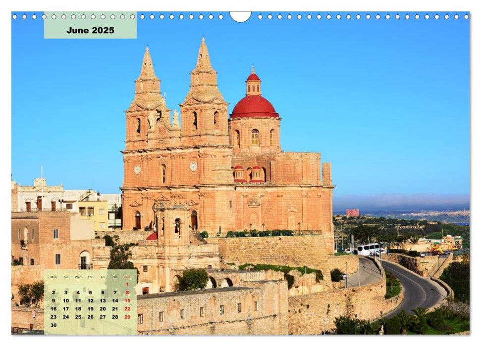 Malta and Gozo two historical islands (CALVENDO Monthly Calendar 2025)