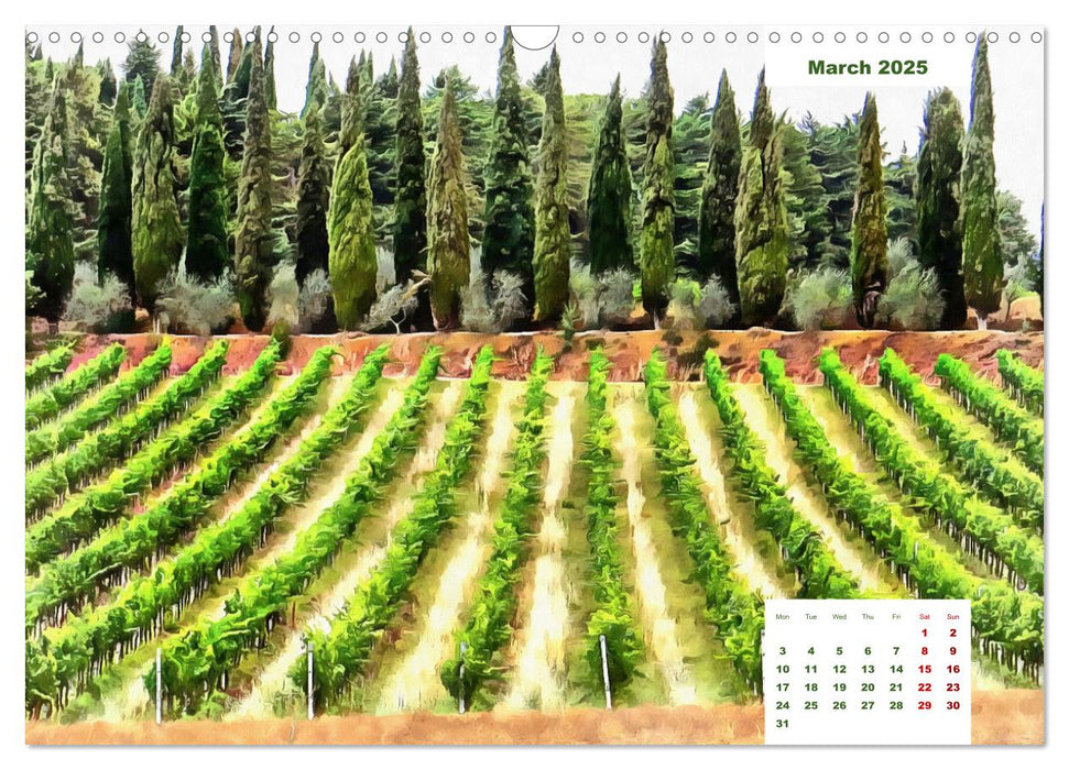 Umbrian Countryside (CALVENDO Monthly Calendar 2025)