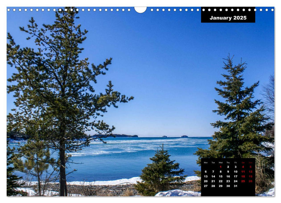 Lake Superior's Scenic North Shore (CALVENDO Monthly Calendar 2025)