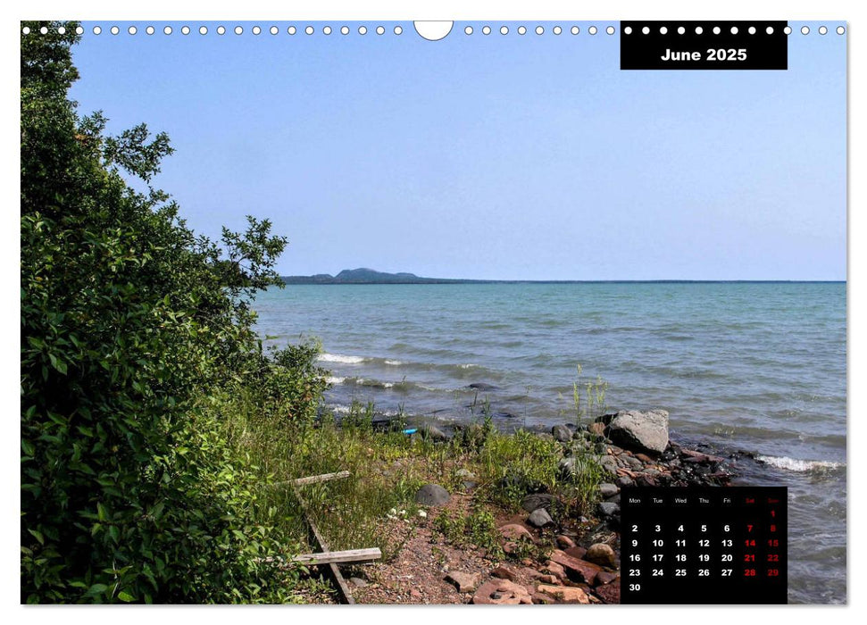 Lake Superior's Scenic North Shore (CALVENDO Monthly Calendar 2025)