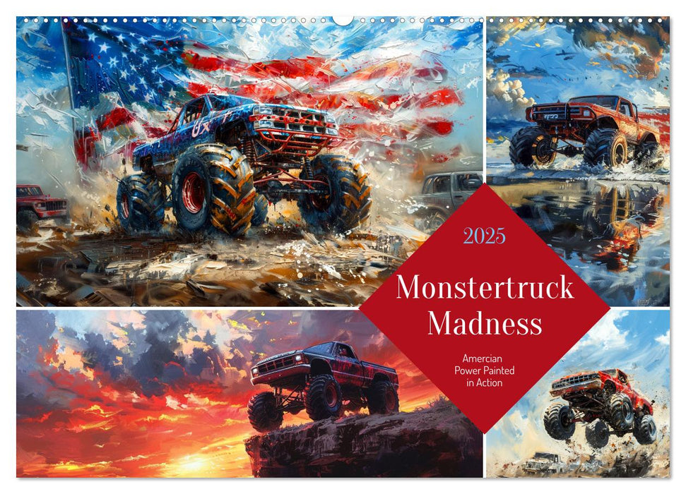 Monstertruck Madness (CALVENDO Monthly Calendar 2025)