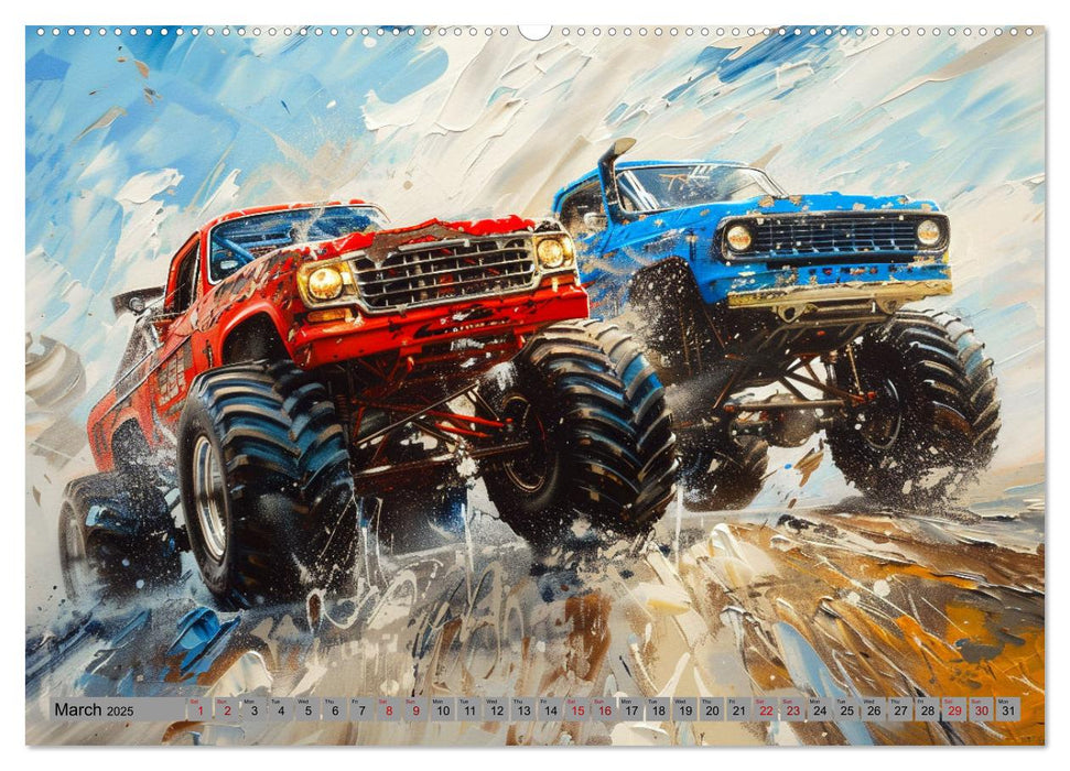 Monstertruck Madness (CALVENDO Monthly Calendar 2025)