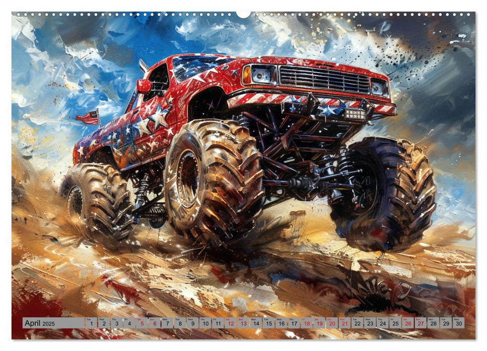 Monstertruck Madness (CALVENDO Monthly Calendar 2025)