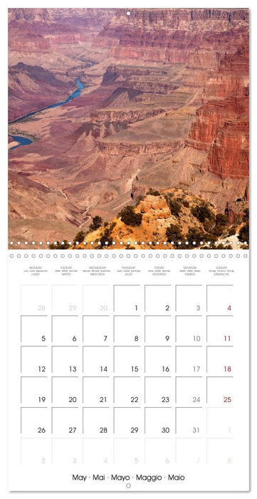 USA - The West - State and National Parks (CALVENDO Monthly Calendar 2025)