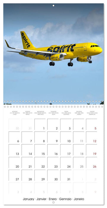 North American Airliners (CALVENDO Monthly Calendar 2025)