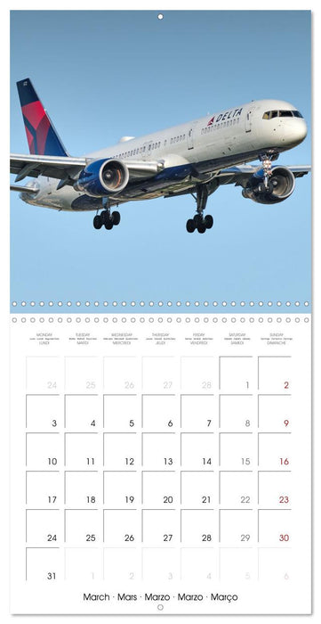 North American Airliners (CALVENDO Monthly Calendar 2025)