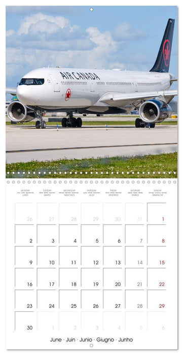 North American Airliners (CALVENDO Monthly Calendar 2025)