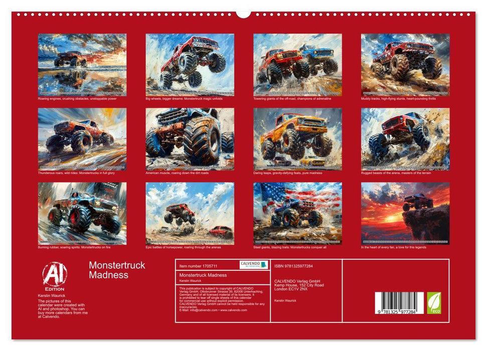 Monstertruck Madness (CALVENDO Premium-Calendar 2025)