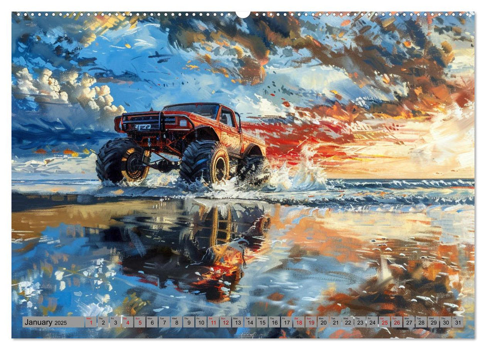 Monstertruck Madness (CALVENDO Premium-Calendar 2025)