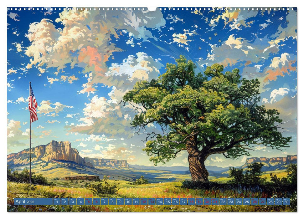 Patriotic Art Collection (CALVENDO Premium-Calendar 2025)