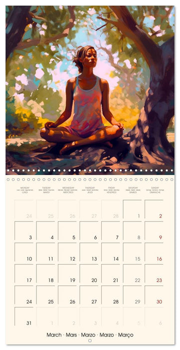 Never Forget Yoga (CALVENDO Monthly Calendar 2025)