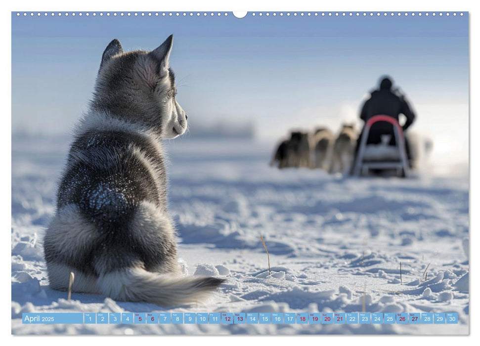 Sled Dogs - the Dream of Running (CALVENDO Monthly Calendar 2025)