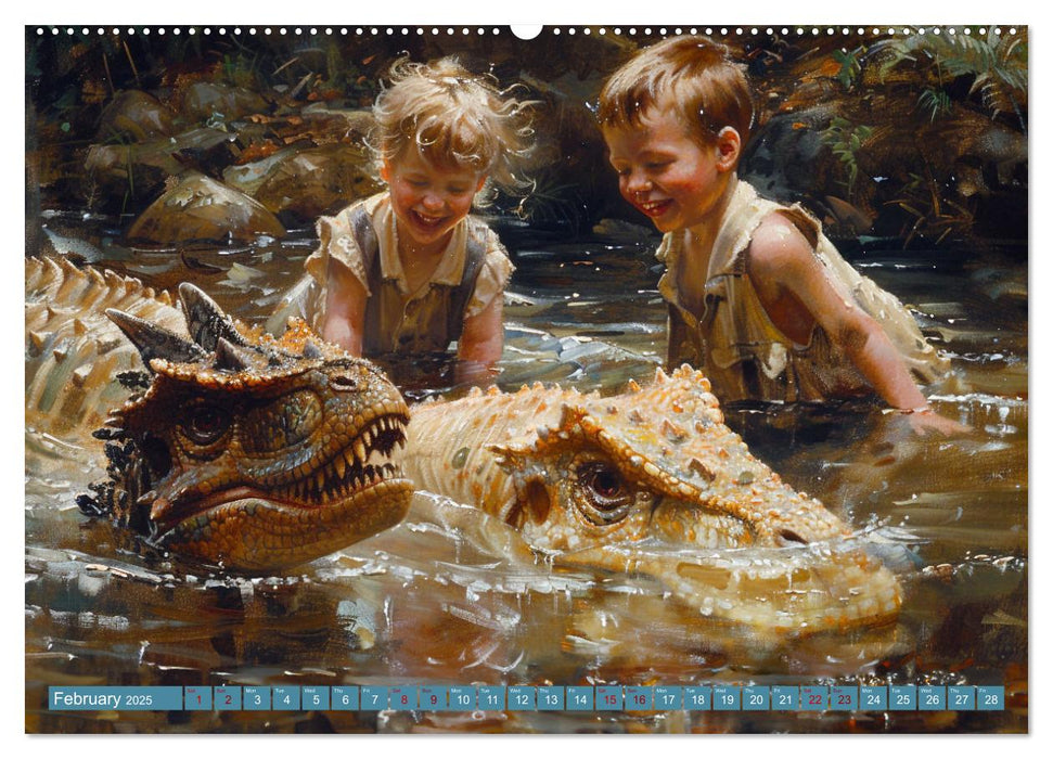 Dinosaur Legends (CALVENDO Monthly Calendar 2025)