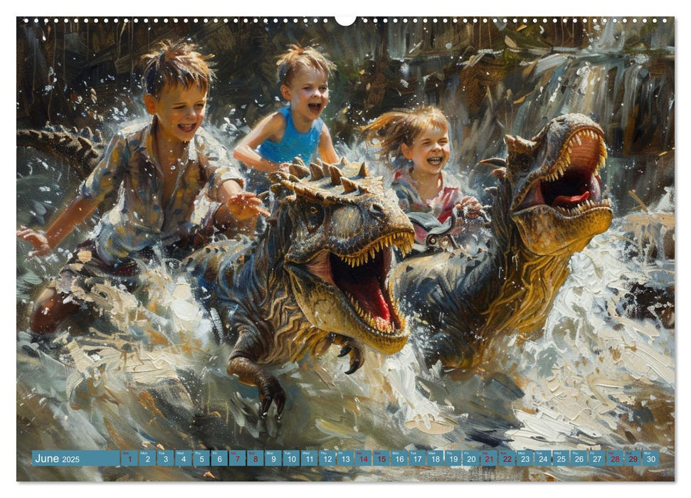 Dinosaur Legends (CALVENDO Monthly Calendar 2025)