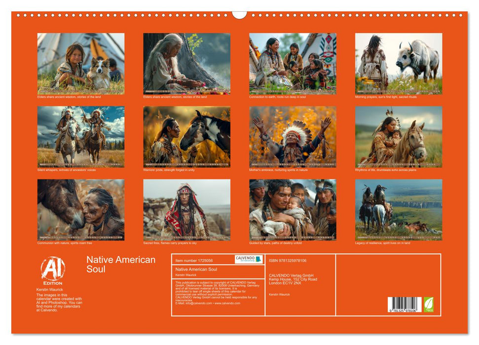 Native American Soul (CALVENDO Monthly Calendar 2025)