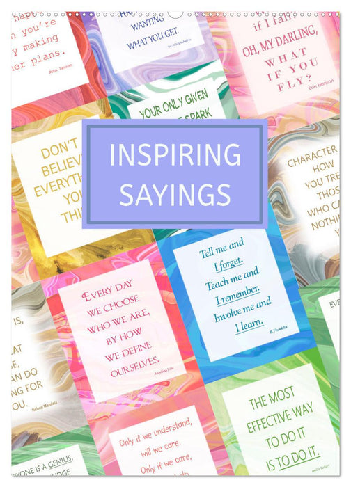 Inspiring sayings (CALVENDO Monthly Calendar 2025)