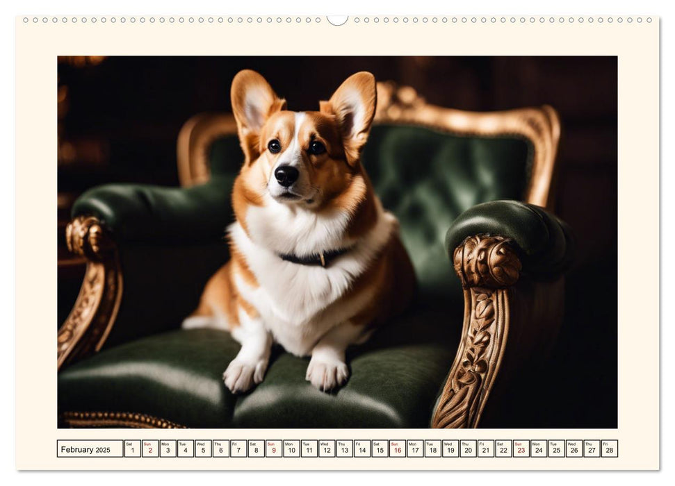 Welsh Corgi Pembroke (CALVENDO Monthly Calendar 2025)