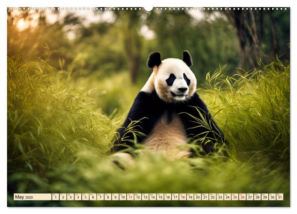 Cozy giant panda (CALVENDO Premium-Calendar 2025)