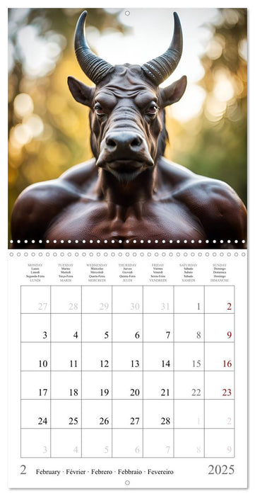 AI heroes, gods and creatures of Greek mythology (CALVENDO Monthly Calendar 2025)