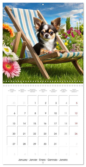 Chilling Chihuahuas (CALVENDO Monthly Calendar 2025)