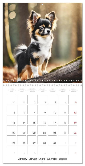 Chihuahuas - Companions for the Whole Year (CALVENDO Monthly Calendar 2025)