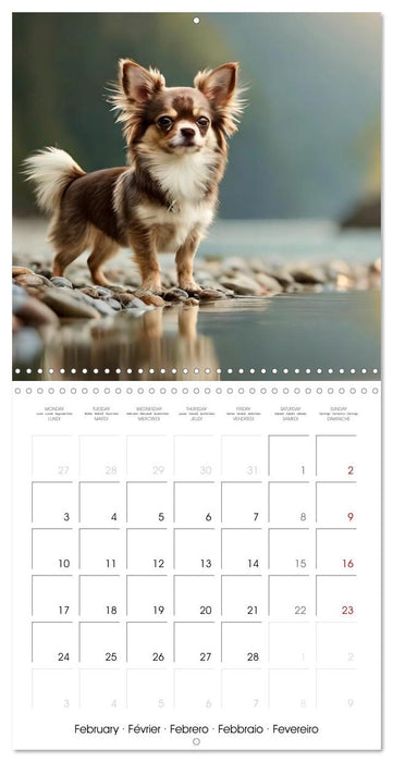 Chihuahuas - Companions for the Whole Year (CALVENDO Monthly Calendar 2025)